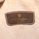 GUCCI GG Supreme Pouch PVC Beige Gold Auth BA3951-14