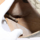 GUCCI GG Supreme Pouch PVC Beige Gold Auth BA3951-17