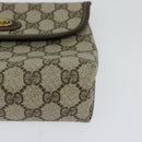 GUCCI GG Supreme Pouch PVC Beige Gold Auth BA3951-9