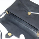 GIVENCHY Shoulder Bag Leather Black Gold Auth BA3952-10