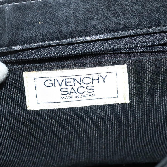 GIVENCHY Shoulder Bag Leather Black Gold Auth BA3952