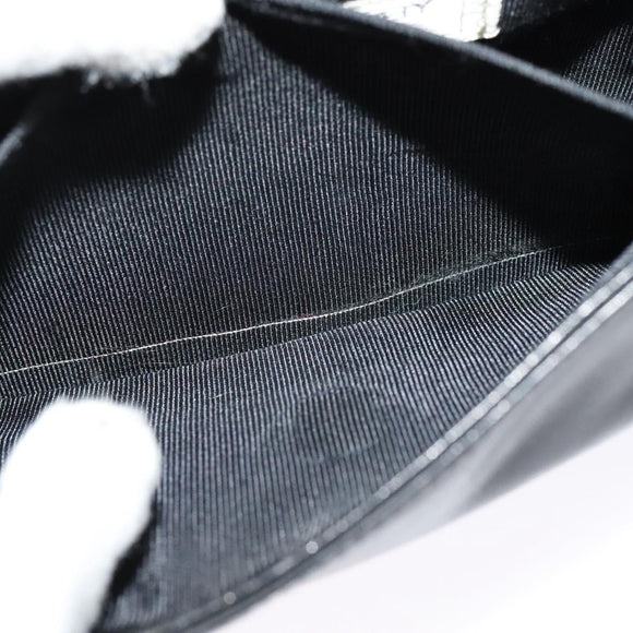 GIVENCHY Shoulder Bag Leather Black Gold Auth BA3952