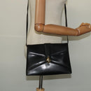 GIVENCHY Shoulder Bag Leather Black Gold Auth BA3952-21