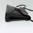 GIVENCHY Shoulder Bag Leather Black Gold Auth BA3952-4