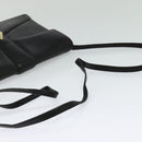 GIVENCHY Shoulder Bag Leather Black Gold Auth BA3952-7