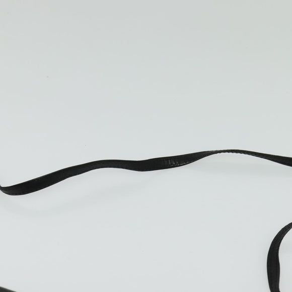 GIVENCHY Shoulder Bag Leather Black Gold Auth BA3952