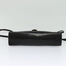 GIVENCHY Shoulder Bag Leather Black Gold Auth BA3952-5