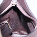 GUCCI Bamboo Shoulder Bag Leather Dark Brown Gold 001 3007 Auth BA3953-19