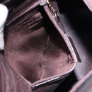 GUCCI Bamboo Shoulder Bag Leather Dark Brown Gold 001 3007 Auth BA3953-11