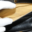 Christian Dior Shoulder Bag Leather Black Gold Auth BA3954-12