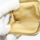 Christian Dior Shoulder Bag Leather Black Gold Auth BA3954-25