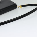 Christian Dior Shoulder Bag Leather Black Gold Auth BA3954-7