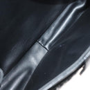 BALLY Quilted Chain Shoulder Bag Leather Black Gold Auth BA3955-11