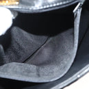 BALLY Quilted Chain Shoulder Bag Leather Black Gold Auth BA3955-22