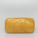 LOUIS VUITTON Monogram Vernis Houston Hand Bag Beige M91004 LV Auth BA3957-5