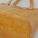 LOUIS VUITTON Monogram Vernis Houston Hand Bag Beige M91004 LV Auth BA3957-14