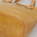 LOUIS VUITTON Monogram Vernis Houston Hand Bag Beige M91004 LV Auth BA3957-15