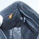 BALLY Shoulder Bag Suede Navy Gold Auth BA3960-20