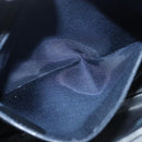 BALLY Shoulder Bag Suede Navy Gold Auth BA3960-22