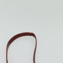 CARTIER Must Line Shoulder Bag Leather Bordeaux Gold Auth BA3962-8