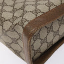 GUCCI GG Supreme Web Sherry Line Bag PVC Beige Gold 904 02 069 Auth BA3963-11