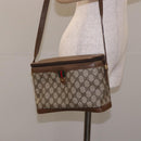 GUCCI GG Supreme Web Sherry Line Bag PVC Beige Gold 904 02 069 Auth BA3963-23