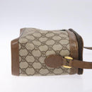 GUCCI GG Supreme Web Sherry Line Bag PVC Beige Gold 904 02 069 Auth BA3963-4