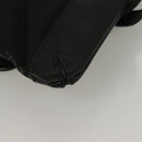 BURBERRY Nova Check Black Label Shoulder Bag Nylon Black Silver Auth BA3964-15