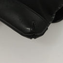 BURBERRY Nova Check Black Label Shoulder Bag Nylon Black Silver Auth BA3964-16