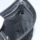 BURBERRY Nova Check Black Label Shoulder Bag Nylon Black Silver Auth BA3964-18