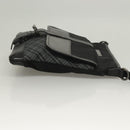 BURBERRY Nova Check Black Label Shoulder Bag Nylon Black Silver Auth BA3964-3