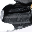 Salvatore Ferragamo Vala Hand Bag Patent leather 2way Black Gold Auth BA3968-19