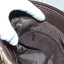 BURBERRY Nova Check Tote Bag Canvas Beige Silver Auth BA3977-22