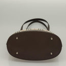 BURBERRY Nova Check Tote Bag Canvas Beige Silver Auth BA3977-9