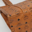 MCM Logogram Vicetos Shoulder Bag PVC Leather Brown Auth BA3979-11
