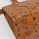 MCM Logogram Vicetos Shoulder Bag PVC Leather Brown Auth BA3979-13