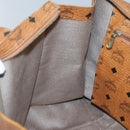 MCM Logogram Vicetos Shoulder Bag PVC Leather Brown Auth BA3979-18