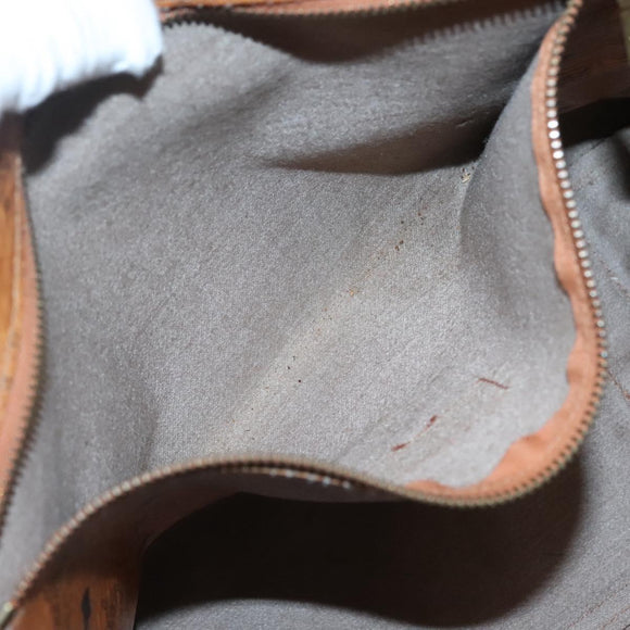 MCM Logogram Vicetos Shoulder Bag PVC Leather Brown Auth BA3979