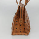 MCM Logogram Vicetos Shoulder Bag PVC Leather Brown Auth BA3979-5