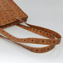MCM Logogram Vicetos Shoulder Bag PVC Leather Brown Auth BA3979-7