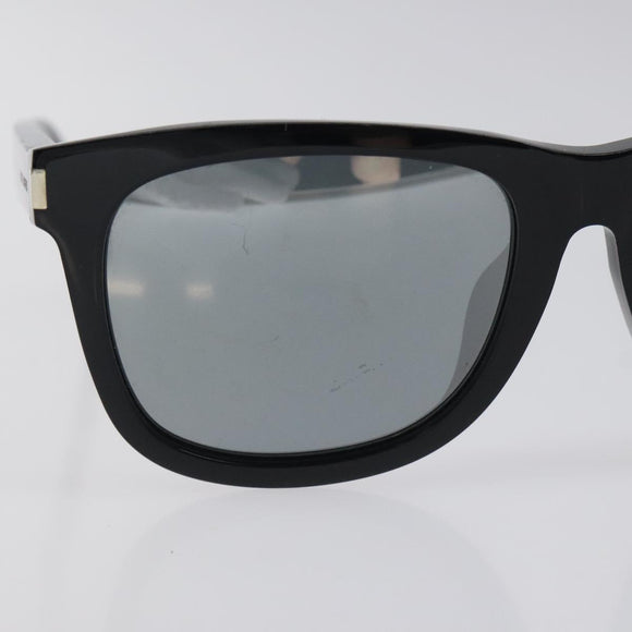 SAINT LAURENT Sunglasses Plastic Black Auth BA3984