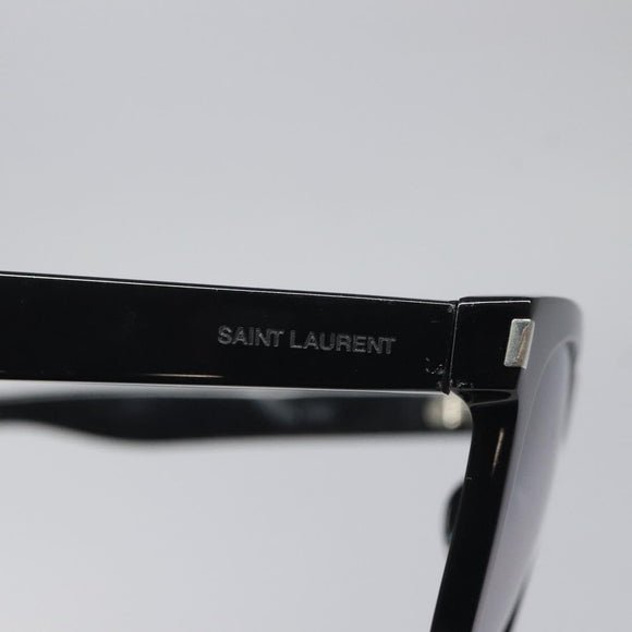 SAINT LAURENT Sunglasses Plastic Black Auth BA3984