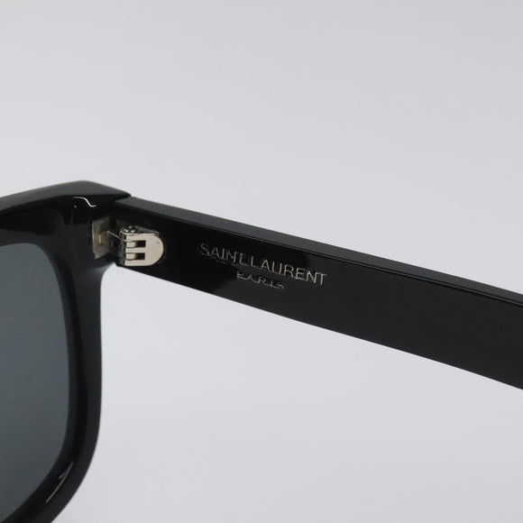 SAINT LAURENT Sunglasses Plastic Black Auth BA3984