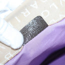 BVLGARI Logo Mania Tote Bag Canvas Beige Auth BA3987-12