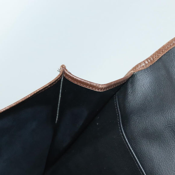 Burberrys Nova Check Document Case Clutch Bag Canvas Beige Gold Auth BA3988