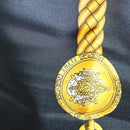 HERMES Carre 90 Scarf ""LES TAMBOURS"" Silk Black Auth BA3989-11