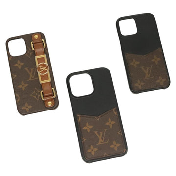 LOUIS VUITTON Monogram iPhone Case 3Set LV Auth BA3990