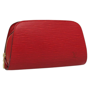 LOUIS VUITTON Epi Dauphine PM Pouch Castilian Red M48447 LV Auth BA3996