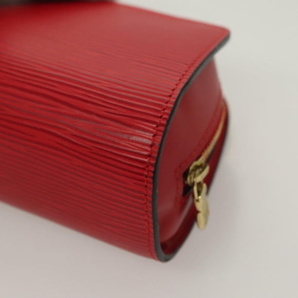 LOUIS VUITTON Epi Dauphine PM Pouch Castilian Red M48447 LV Auth BA3996