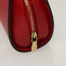 LOUIS VUITTON Epi Dauphine PM Pouch Castilian Red M48447 LV Auth BA3996-8